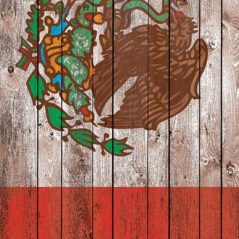 Mexican Flag Dark Wood Moto E5 Play Skin